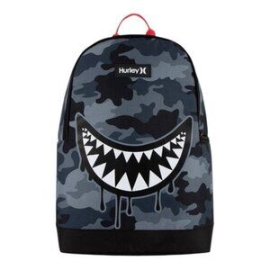 Hurley Graphic Shark Dark Grey Camo Backpack